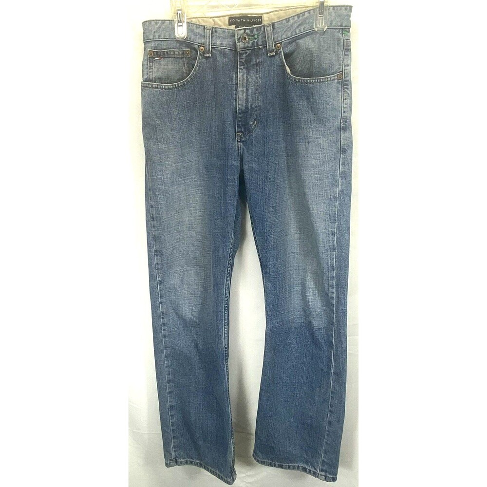 Tommy Hilfiger Men's Jeans 31x30 Freedom Fit Straight Leg Denim Actual 31x29